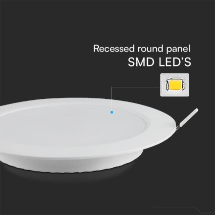 LED Podhledové svítidlo SAMSUNG CHIP LED/18W/230V 6500K pr. 22 cm bílá