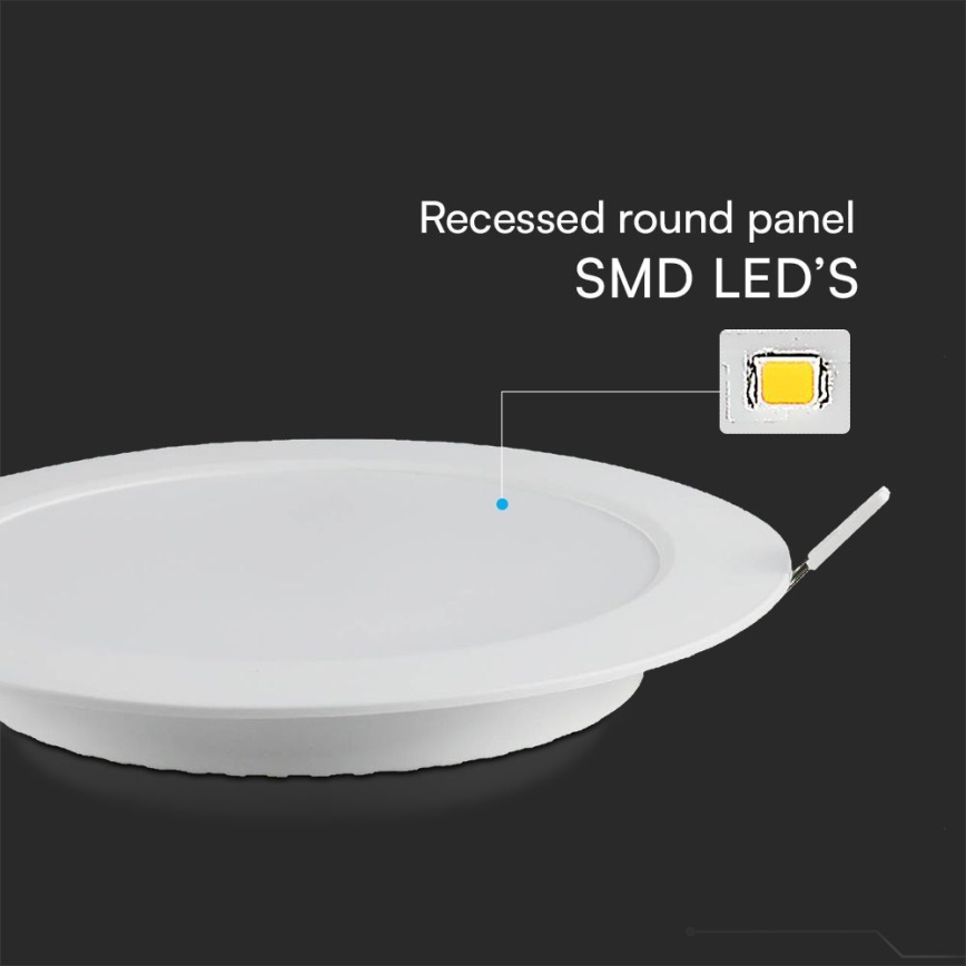 LED Podhledové svítidlo SAMSUNG CHIP LED/18W/230V 6500K pr. 22 cm bílá