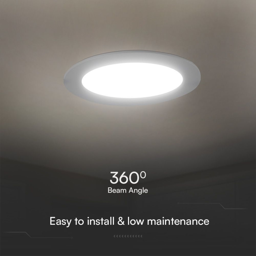 LED Podhledové svítidlo SAMSUNG CHIP LED/24W/230V 3000K pr. 29,4 cm bílá