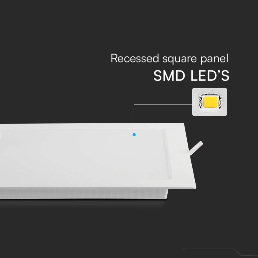LED Podhledové svítidlo SAMSUNG CHIP LED/3W/230V 6500K 9x9 cm bílá