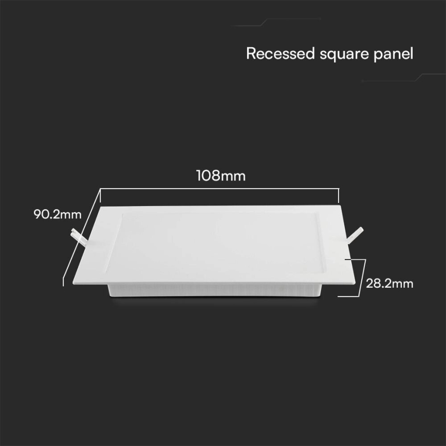 LED Podhledové svítidlo SAMSUNG CHIP LED/3W/230V 6500K 9x9 cm bílá
