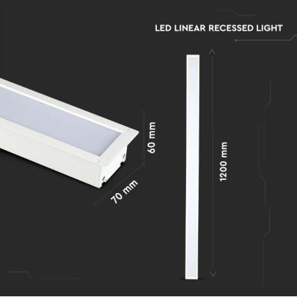 LED Podhledové svítidlo SAMSUNG CHIP LED/40W/230V 4000K