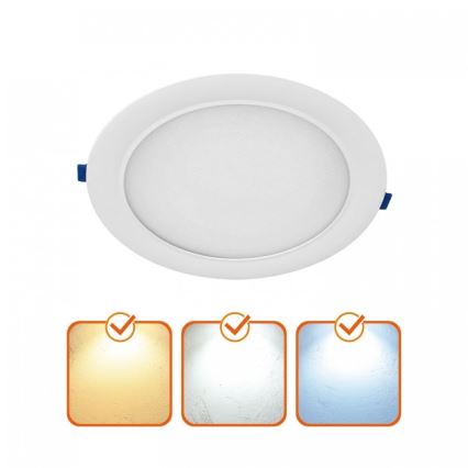 LED Podhledové svítidlo SIGARO LED/18W/230V 3000/4000/6500K pr. 22 cm bílá