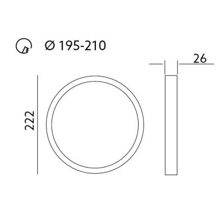 LED Podhledové svítidlo SIGARO PT LED/18W/230V 4000K IP40