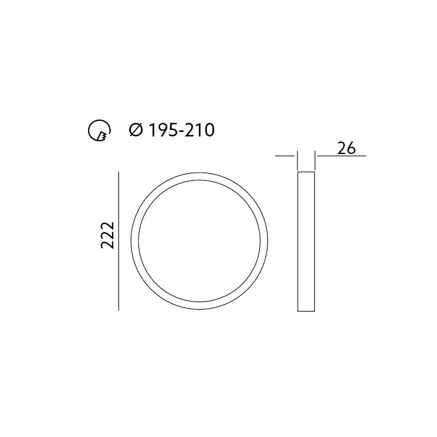 LED Podhledové svítidlo SIGARO PT LED/18W/230V 4000K IP40