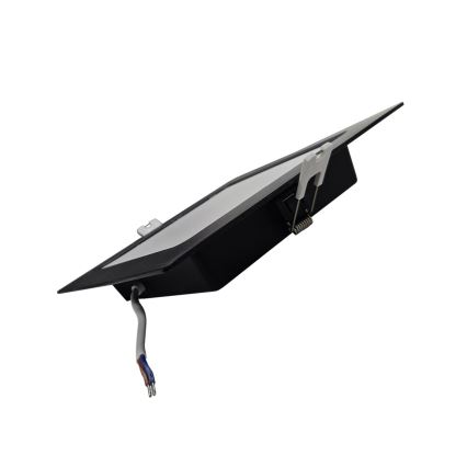LED Podhledové svítidlo SQUARE LED/12W/230V 4000K 17x17 cm černá