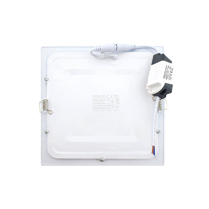 LED Podhledové svítidlo SQUARE LED/15W/230V 4200K 18,8x18,8 cm bílá