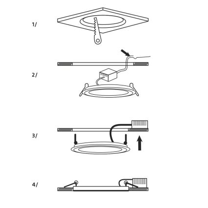 LED Podhledové svítidlo SQUARE LED/15W/230V 4200K 18,8x18,8 cm bílá