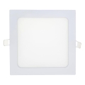 LED Podhledové svítidlo SQUARE LED/15W/230V 6500K 18,8x18,8 cm bílá
