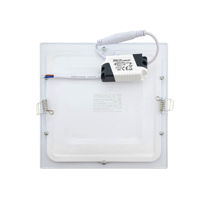 LED Podhledové svítidlo SQUARE LED/15W/230V 6500K 18,8x18,8 cm bílá