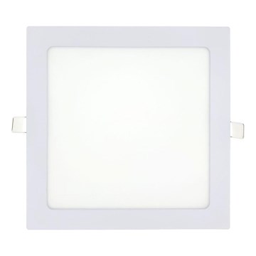 LED Podhledové svítidlo SQUARE LED/18W/230V 2700K 22x22 cm bílá