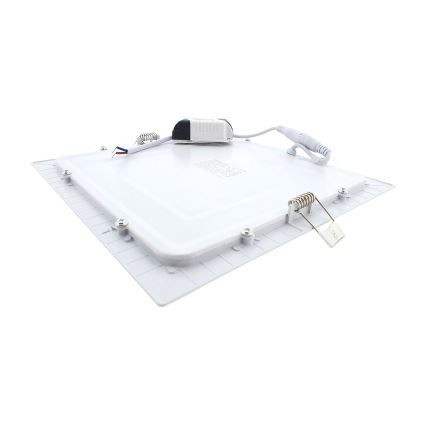 LED Podhledové svítidlo SQUARE LED/18W/230V 2700K 22x22 cm bílá