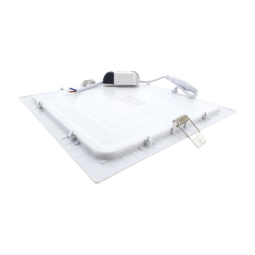 LED Podhledové svítidlo SQUARE LED/18W/230V 2700K 22x22 cm bílá