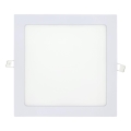 LED Podhledové svítidlo SQUARE LED/18W/230V 4200K 22x22 cm bílá