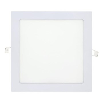 LED Podhledové svítidlo SQUARE LED/18W/230V 4200K 22x22 cm bílá