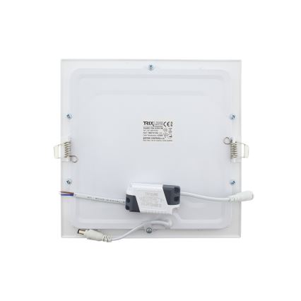 LED Podhledové svítidlo SQUARE LED/18W/230V 4200K 22x22 cm bílá