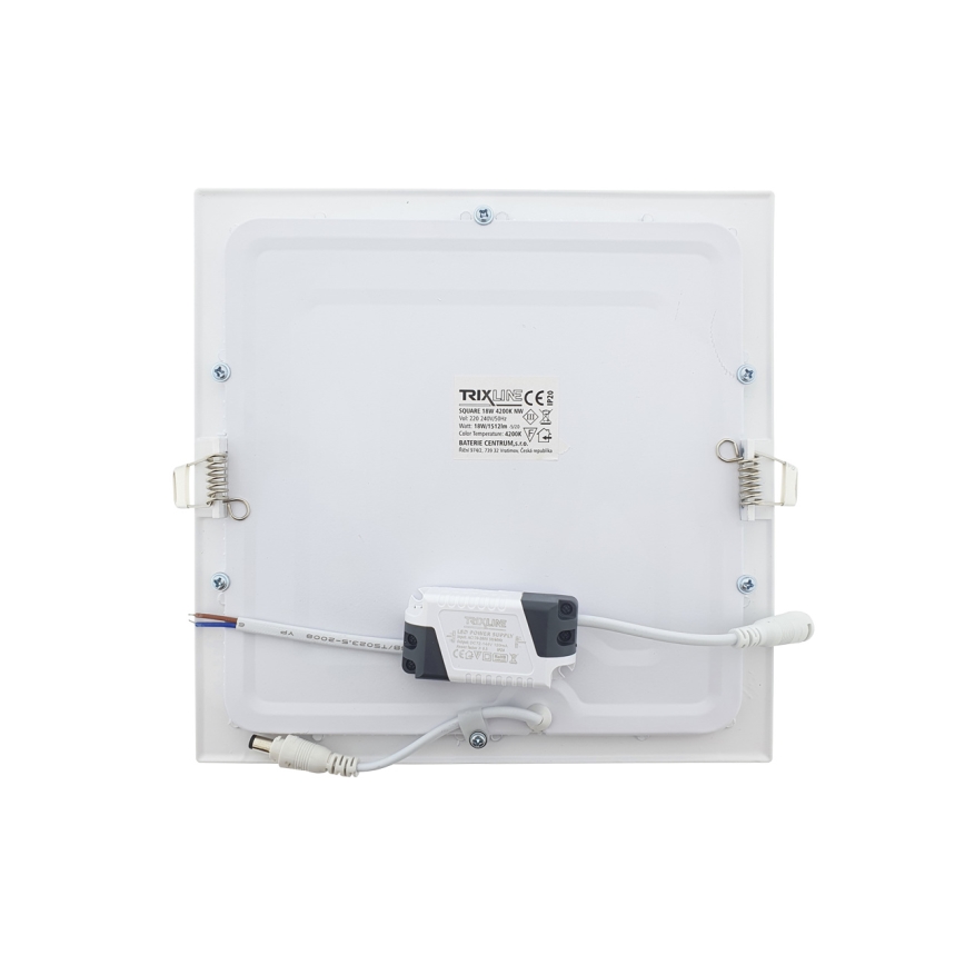 LED Podhledové svítidlo SQUARE LED/18W/230V 4200K 22x22 cm bílá