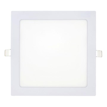 LED Podhledové svítidlo SQUARE LED/18W/230V 6500K 22x22 cm bílá