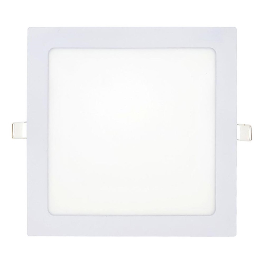 LED Podhledové svítidlo SQUARE LED/18W/230V 6500K 22x22 cm bílá