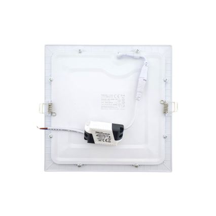 LED Podhledové svítidlo SQUARE LED/18W/230V 6500K 22x22 cm bílá