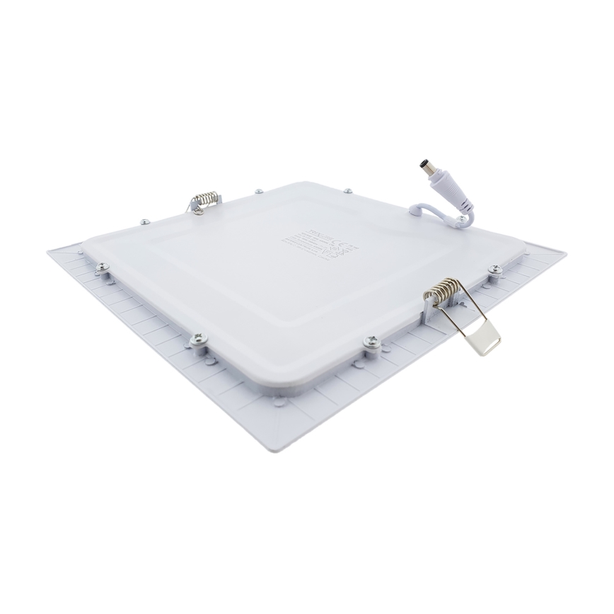 LED Podhledové svítidlo SQUARE LED/18W/230V 6500K 22x22 cm bílá