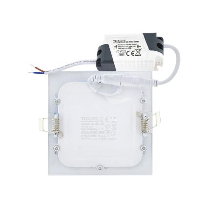 LED Podhledové svítidlo SQUARE LED/6W/230V 4200K 11,8x11,8 cm bílá
