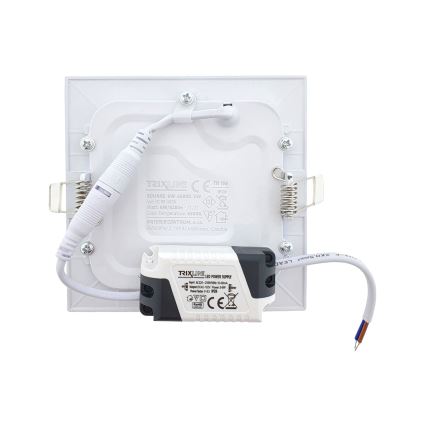 LED Podhledové svítidlo SQUARE LED/6W/230V 6500K 11,8x11,8 cm bílá