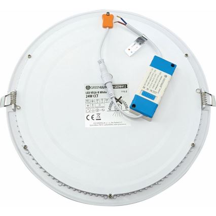 LED Podhledové svítidlo VEGA LED/24W/230V 2900/3900/5800K pr. 30 cm bílá