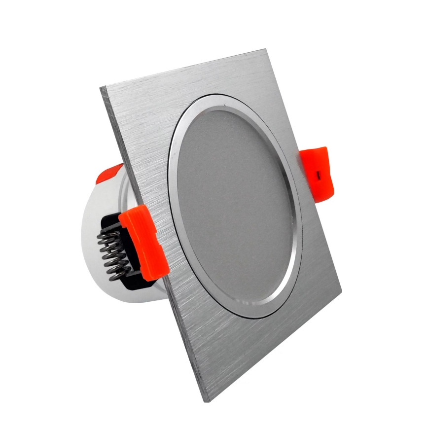 LED Podhledové svítidlo VENUS LED/7W/230V stříbrná hranaté