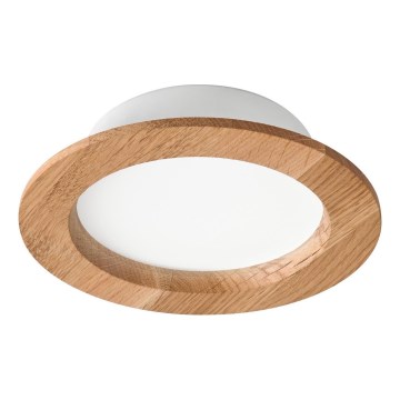 LED Podhledové svítidlo WOODY SPOT LED/12,5W/230V 3000K dub pr. 16 cm