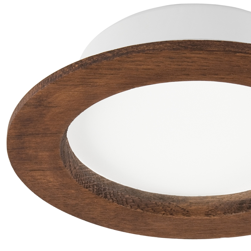 LED Podhledové svítidlo WOODY SPOT LED/12,5W/230V 3000K třešeň ø 16 cm