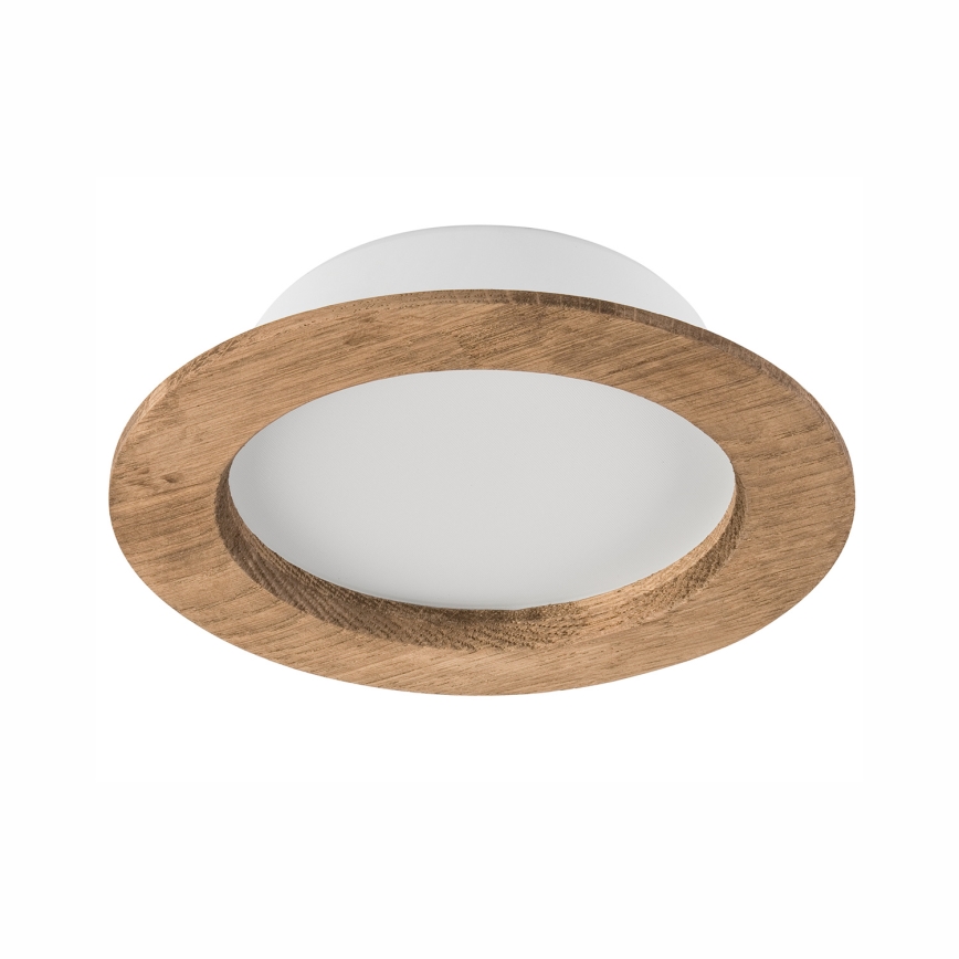 LED Podhledové svítidlo WOODY SPOT LED/12,5W/230V 4000K ořech ø 16 cm