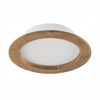 LED Podhledové svítidlo WOODY SPOT LED/16,5W/230V 4000K ořech ø 18,5 cm