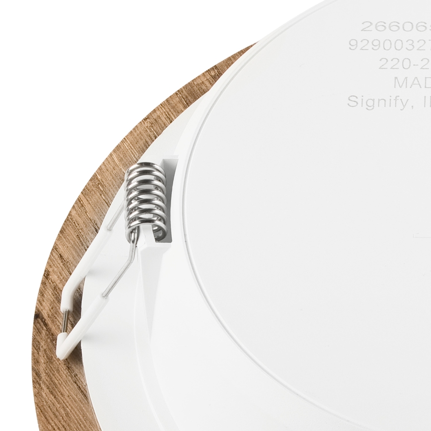 LED Podhledové svítidlo WOODY SPOT LED/16,5W/230V 4000K ořech ø 18,5 cm