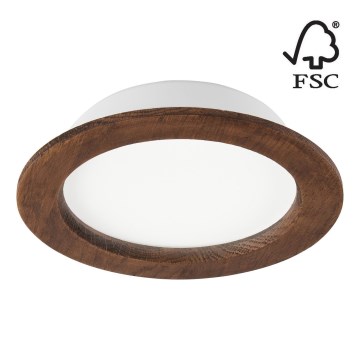 LED Podhledové svítidlo WOODY SPOT LED/16,5W/230V 4000K třešeň ø 18,5 cm