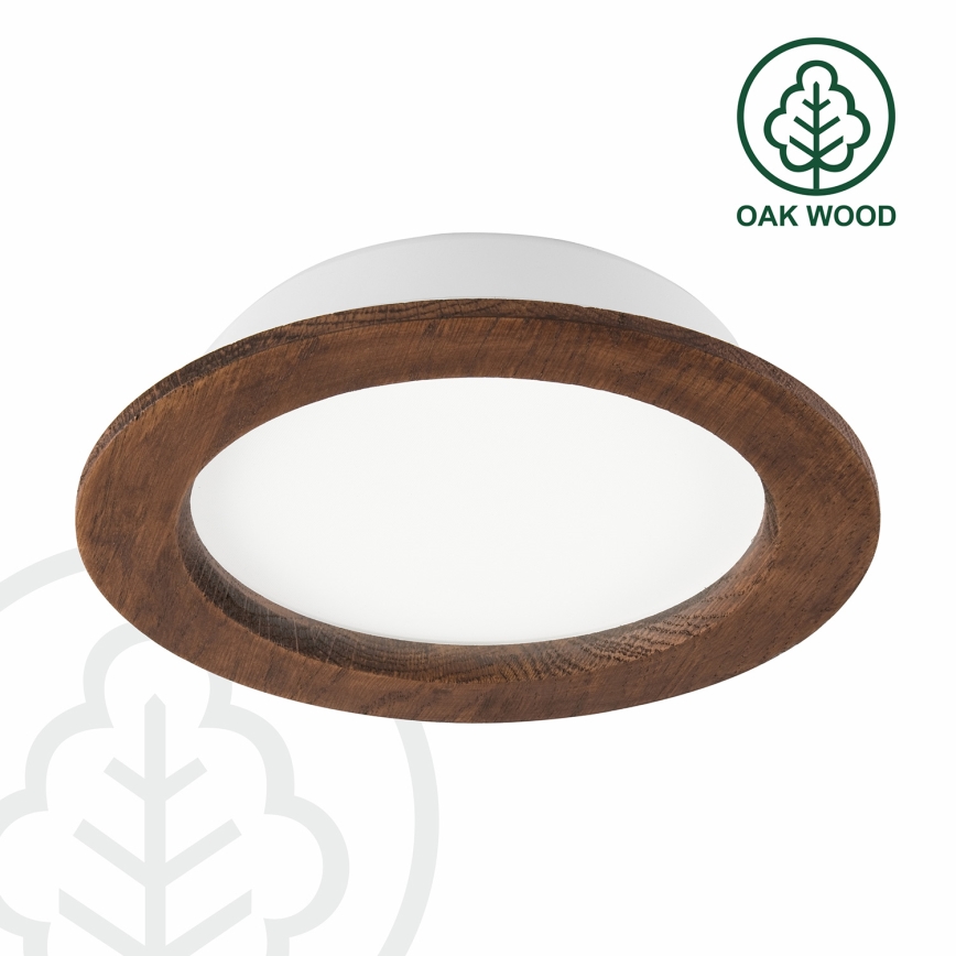 LED Podhledové svítidlo WOODY SPOT LED/16,5W/230V 4000K třešeň ø 18,5 cm
