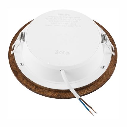 LED Podhledové svítidlo WOODY SPOT LED/16,5W/230V 4000K třešeň ø 18,5 cm