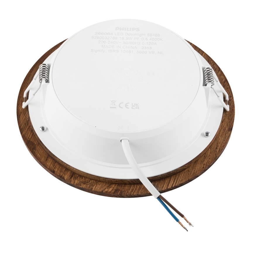 LED Podhledové svítidlo WOODY SPOT LED/16,5W/230V 4000K třešeň ø 18,5 cm