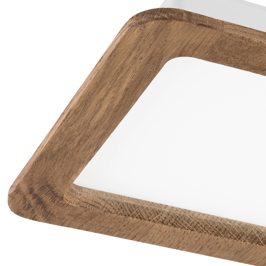 LED Podhledové svítidlo WOODY SPOT LED/17W/230V 3000K ořech 18,5x18,5 cm