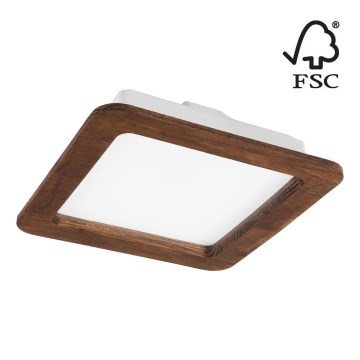 LED Podhledové svítidlo WOODY SPOT LED/17W/230V 3000K třešeň 18,5x18,5 cm