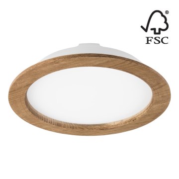 LED Podhledové svítidlo WOODY SPOT LED/23,5W/230V 4000K ořech ø 23,5 cm