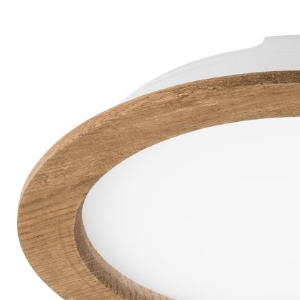 LED Podhledové svítidlo WOODY SPOT LED/23,5W/230V 4000K ořech ø 23,5 cm