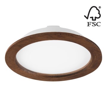 LED Podhledové svítidlo WOODY SPOT LED/23,5W/230V 4000K třešeň ø 23,5 cm