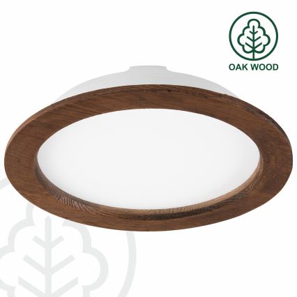 LED Podhledové svítidlo WOODY SPOT LED/23,5W/230V 4000K třešeň ø 23,5 cm