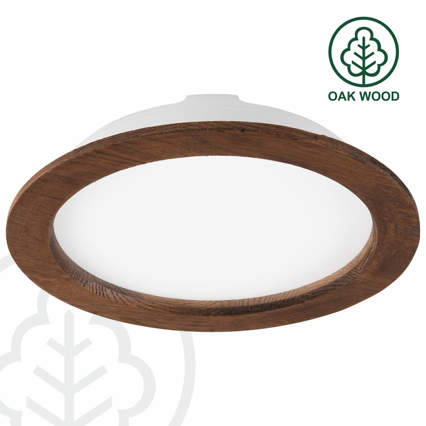 LED Podhledové svítidlo WOODY SPOT LED/23,5W/230V 4000K třešeň ø 23,5 cm
