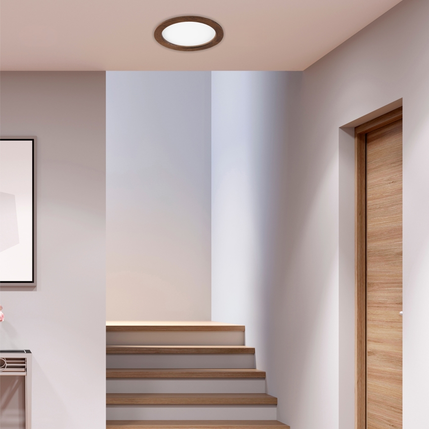 LED Podhledové svítidlo WOODY SPOT LED/23,5W/230V 4000K třešeň ø 23,5 cm