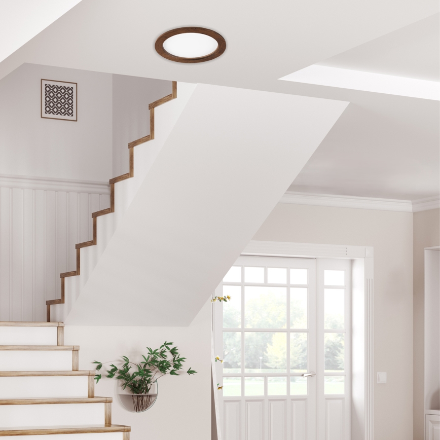 LED Podhledové svítidlo WOODY SPOT LED/23,5W/230V 4000K třešeň ø 23,5 cm