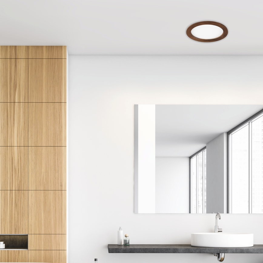 LED Podhledové svítidlo WOODY SPOT LED/23,5W/230V 4000K třešeň ø 23,5 cm
