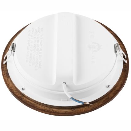 LED Podhledové svítidlo WOODY SPOT LED/23,5W/230V 4000K třešeň ø 23,5 cm