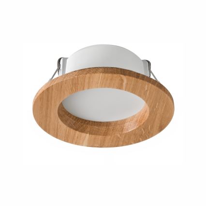 LED Podhledové svítidlo WOODY SPOT LED/5,5W/230V 4000K dub ø 10 cm